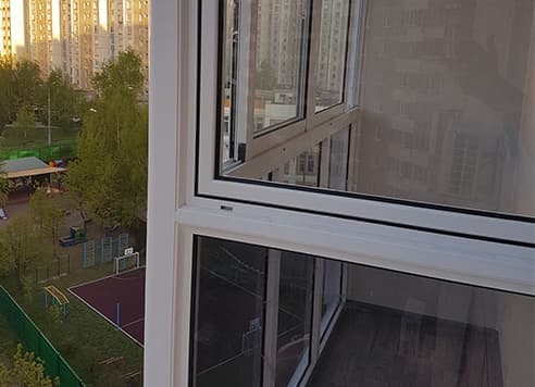 Остекление балкона в г. Лобня, ул. Калинина - Фото 1