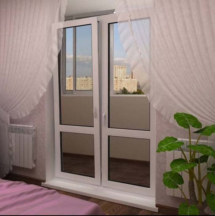 Балконные двери REHAU фото